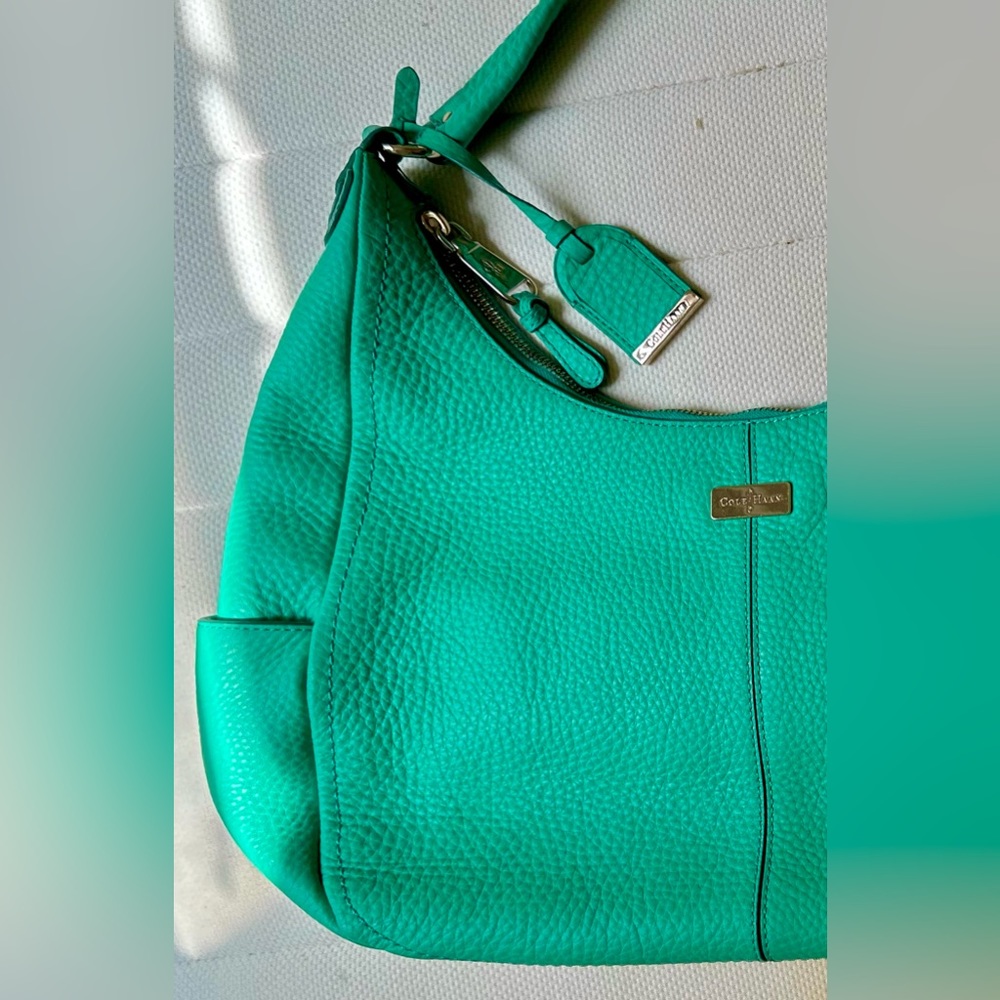 Cole Haan Leather Mint Green Shoulder Bag NWOT